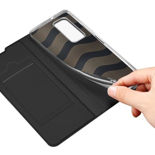 Huawei P Smart 2021 Eksklusiv Flip Case Smooth-kortspor Black