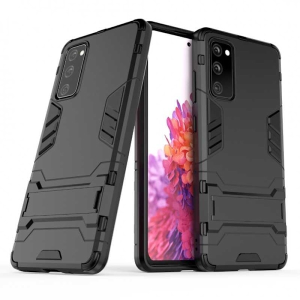Samsung A41 iskunkestävä kotelo jalustalla ThinArmor Black