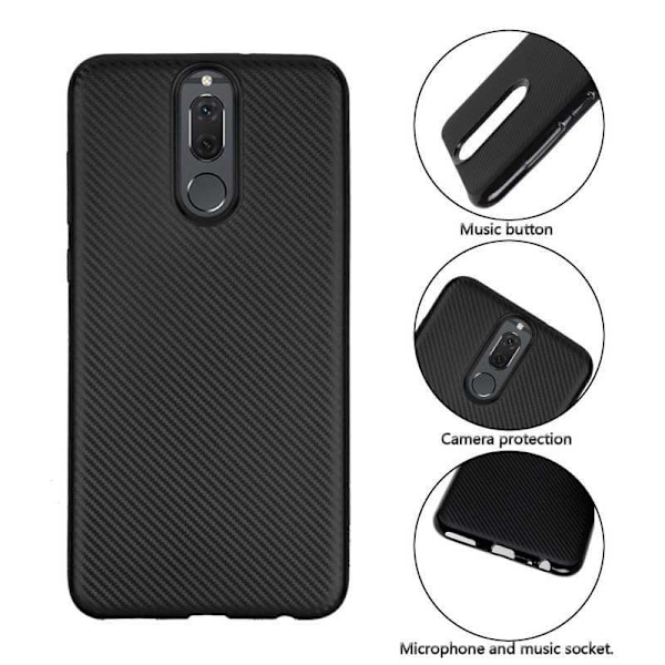 Huawei Mate 10 Lite Stöttåligt Skal FullCarbon V2 Svart