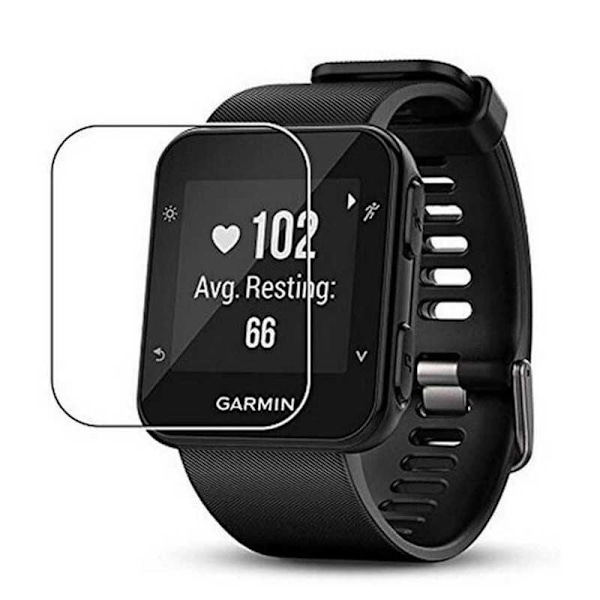 Garmin Forerunner 30 & 35 hærdet glas 0,2 mm 9H 2,5D Transparent