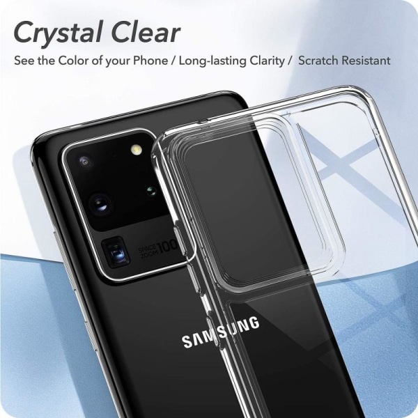 Samsung S20 Ultra stødabsorberende ridsefrit cover Black