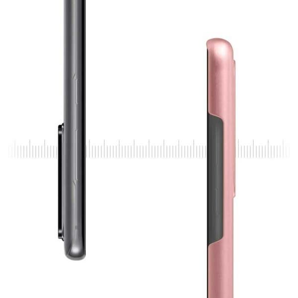 Samsung S20 Ultra -kumipinnoitettu kansi Basic V2 Pink gold
