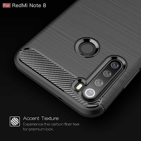 Xiaomi Redmi Note 8 Shockproof Shell SlimCarbon Black