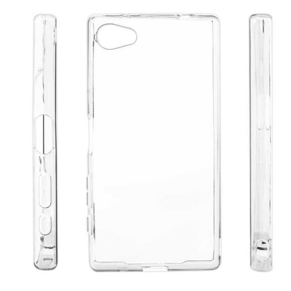 Xperia Z3 Compact iskuja vaimentava silikonikotelo Simple Transparent