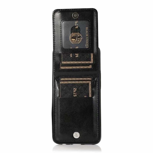 Samsung A20e Mobile Cover Cover -korttipidike 5-FACK Retro V3 Black