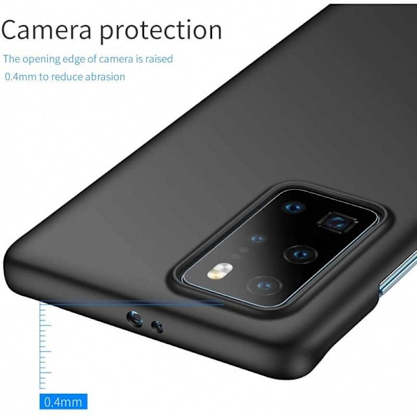 Huawei P40 Pro Erittäin ohut kumipinnoitettu mattamusta Cover Basic V2 Black