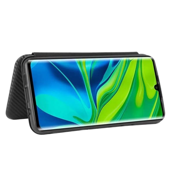 Xiaomi Mi 10/10 Pro Flip Case -korttipaikka CarbonDreams® Green Black