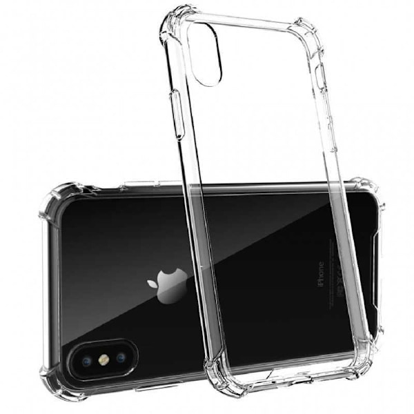 iPhone X Stødabsorberende Silikone Shell Shockr Transparent