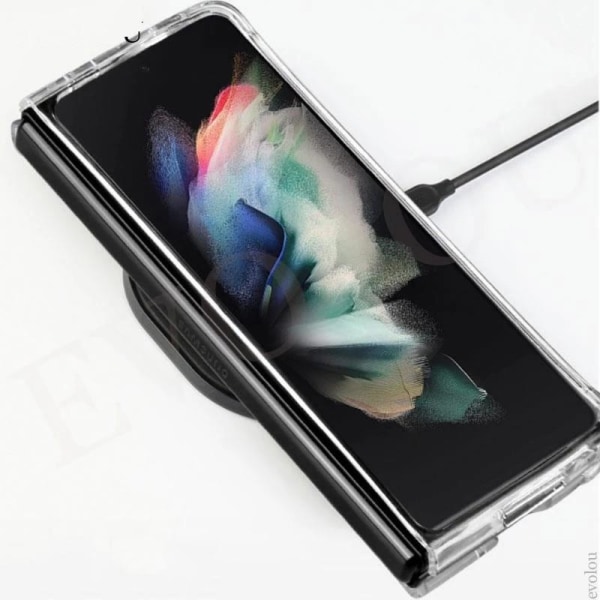 Samsung Z Fold 4 Transparent stødabsorberende cover MagSafe-komp Transparent