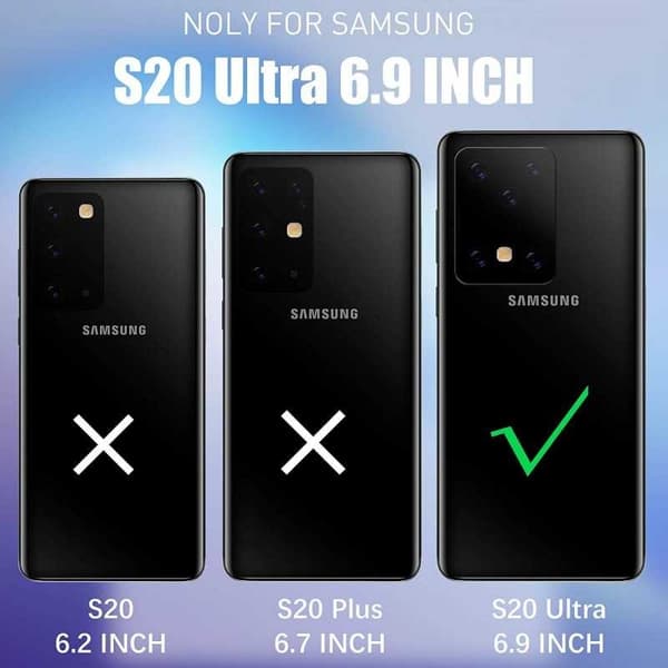 Samsung S20 Ultra Practical iskunkestävä kotelo sormustelineellä V5 Black
