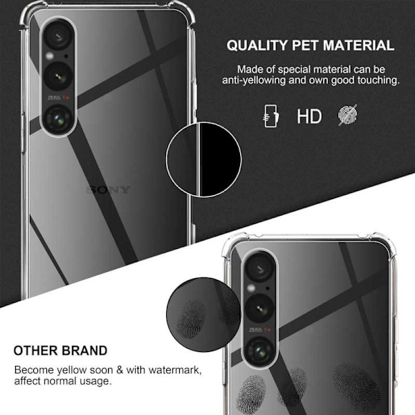 Xperia 1 V stødabsorberende silikone Shell Shockr