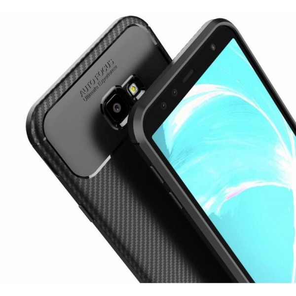 Samsung J4 Plus iskunkestävä suojus FullCarbon V4 (SM-J415FN/DS) Black