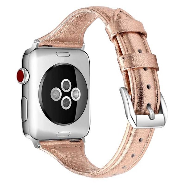Apple Watch 38/40/41mm stilfuldt læderarmbånd Mercy Svart