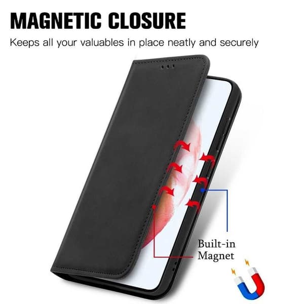 Samsung Galaxy S22 Plus Flipfodral Kortfack Mocka Svart