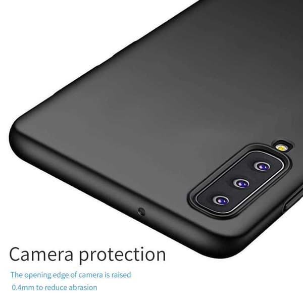 Samsung A7 2018 Ultratunt Mattsvart Skal Basic V2 Svart