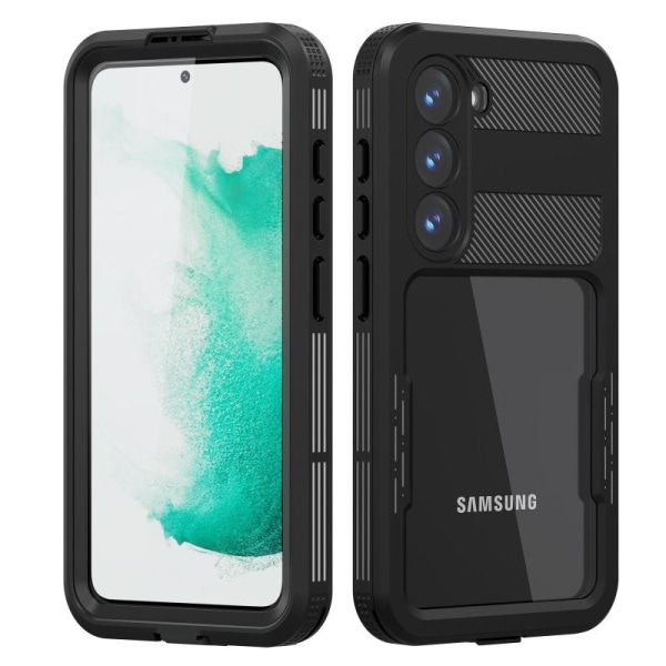 Samsung S23 Fulddækkende vandtæt premium skal - 2m Black