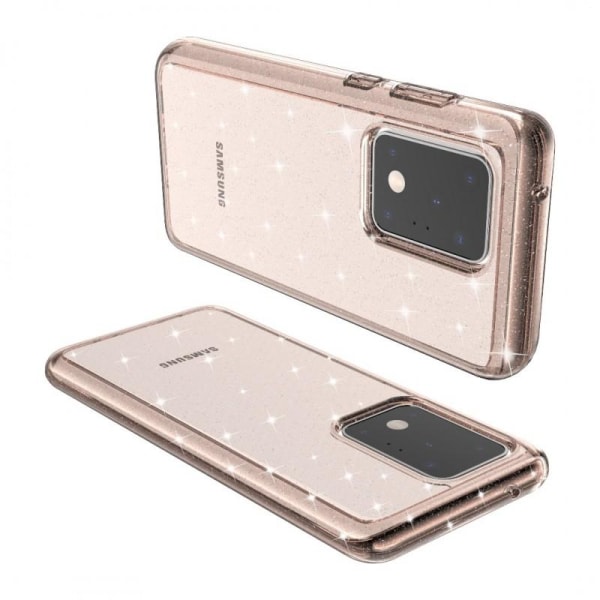 Samsung S20 Ultra Stötdämpande Mobilskal Gnistra Guld Guld