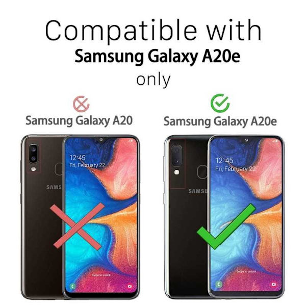 Samsung A20e stødabsorberende silikonecover Shockr (SM-A202F) Transparent