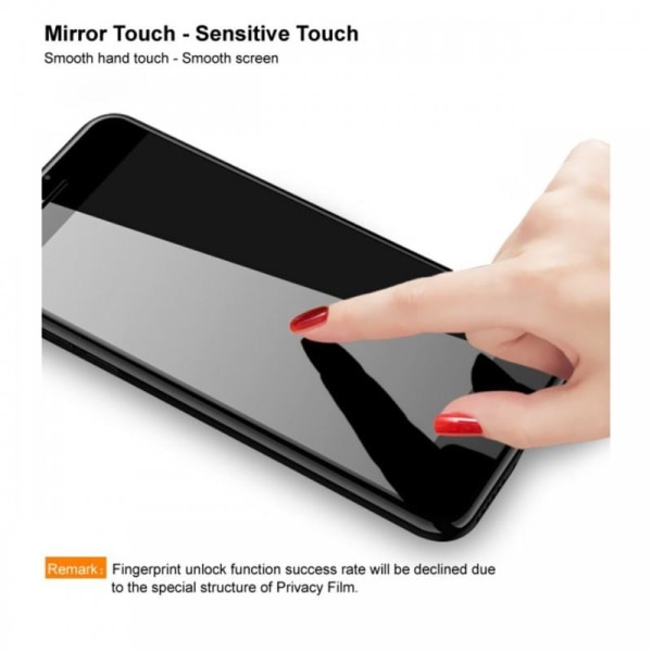 Xperia 10 V Privacy Hærdet glas 0,26 mm 3D 9H Transparent