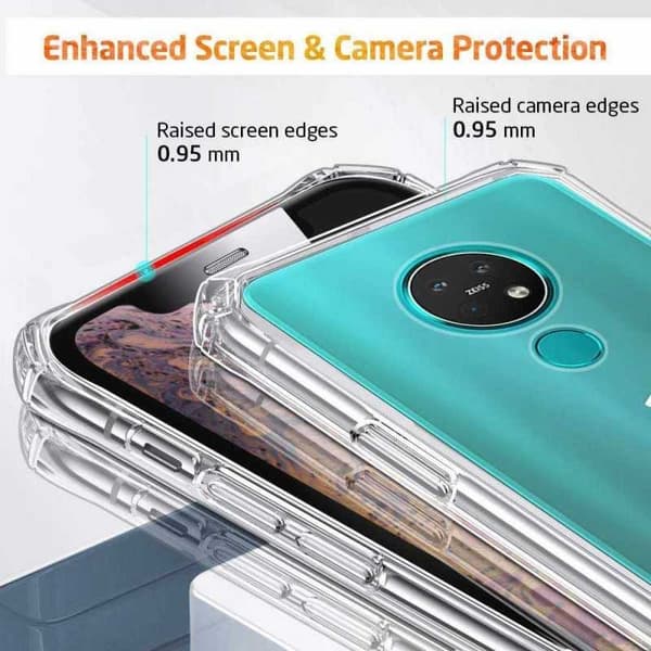 Nokia 8.3 Iskunvaimennin Silicone Case Shockr Transparent