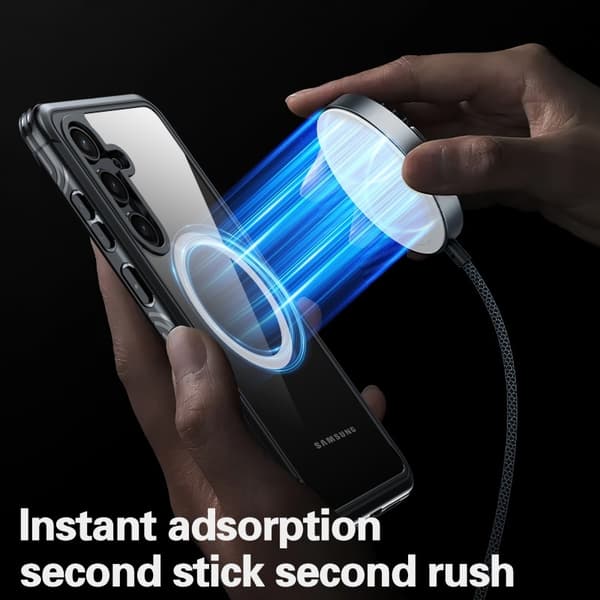 Samsung S24 Plus Heltäckande Magsafe Premium 3D Skal 3in1 ThreeSixty