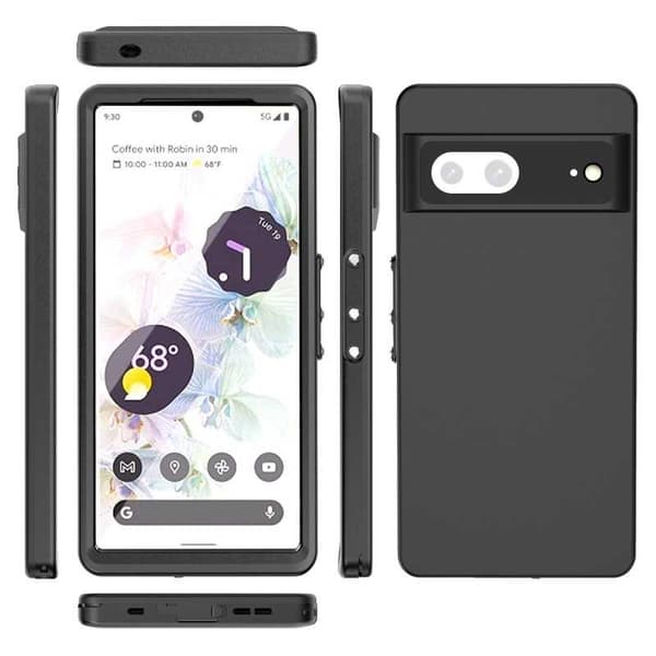 Google Pixel 7 Täyspeite Vedenpitävä Premium Suoja - 2m Black