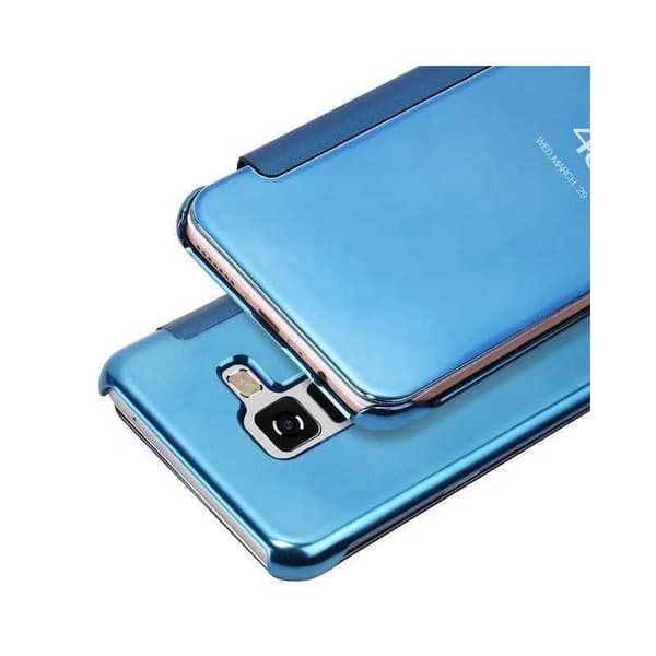 Samsung A8 2018 Flip Case Clear View Seisova Rocket Svart