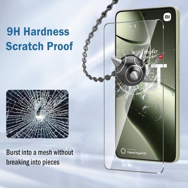 Xiaomi 14T Härdat glas 0.26mm 2.5D 9H