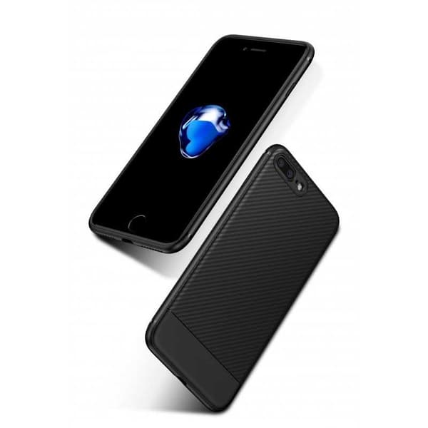 iPhone SE (2020 & 2022) Iskunkestävä FullCarbon-kuori Black