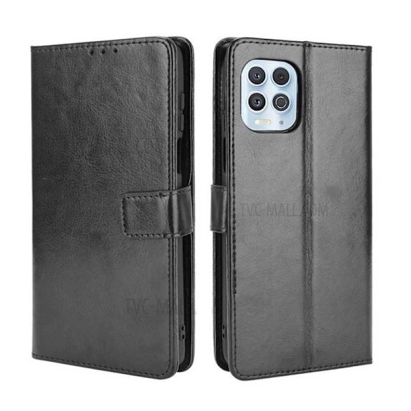 Motorola Moto G100 Pung Etui PU Læder 4 RUMMET Black