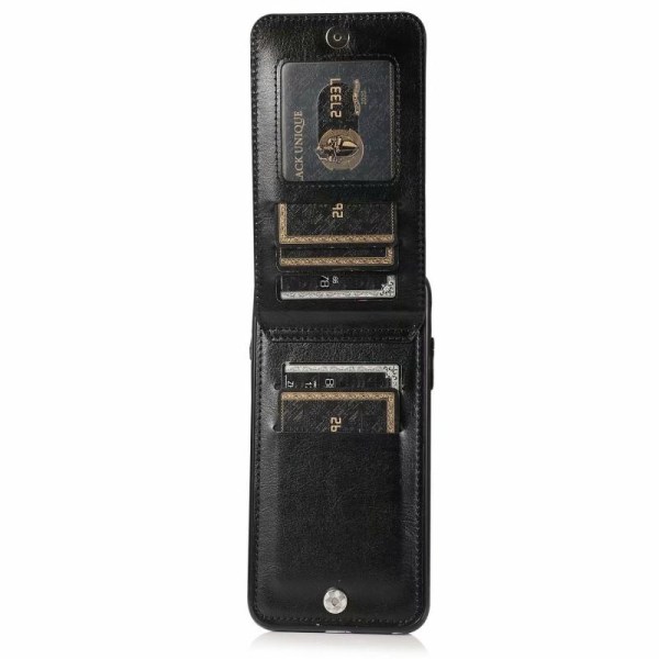 iPhone 6 / 6s Mobildeksel Kortholder 6-FACK Retro V3 Black