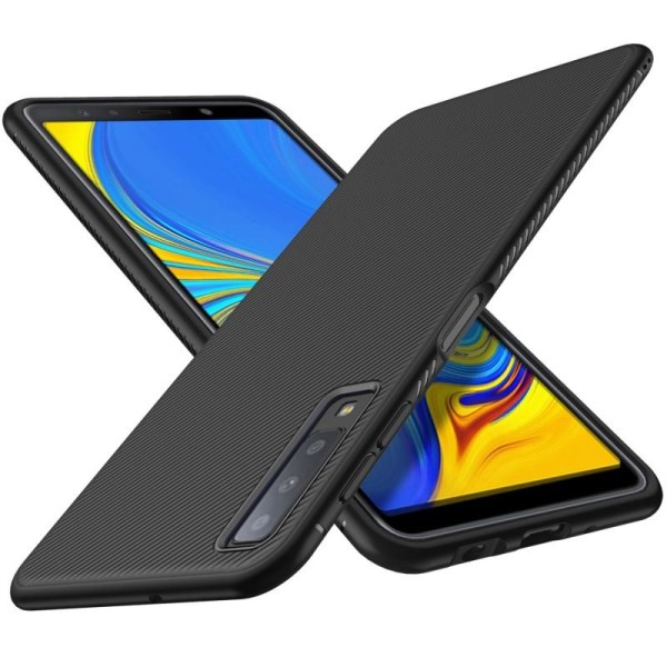 Samsung A7 2018 iskunkestävä suojus FullCarbon V3 Black