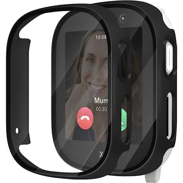 Xplora X6 Play Full Cover Shell med 9H hærdet glas Svart