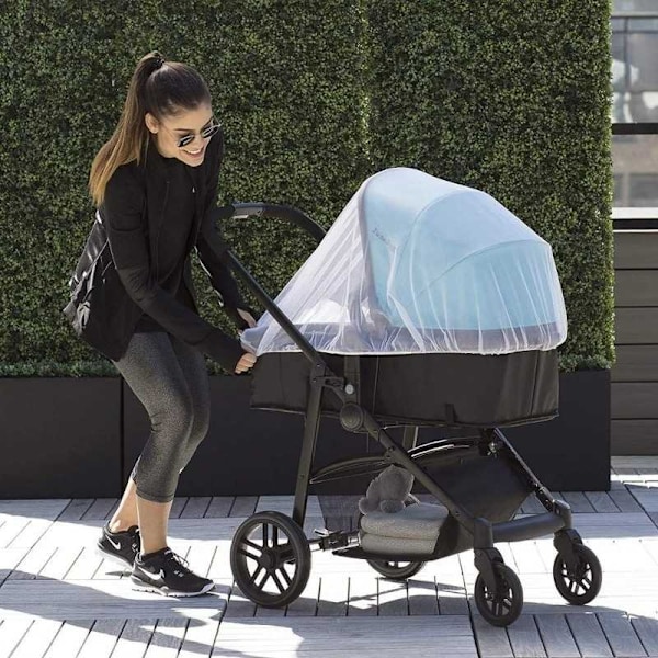 Myggnät Barnvagn Universal Vit