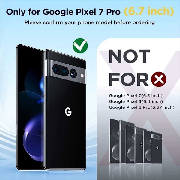 Google Pixel 7 Pro stødabsorberende silikonetui Simple Transparent