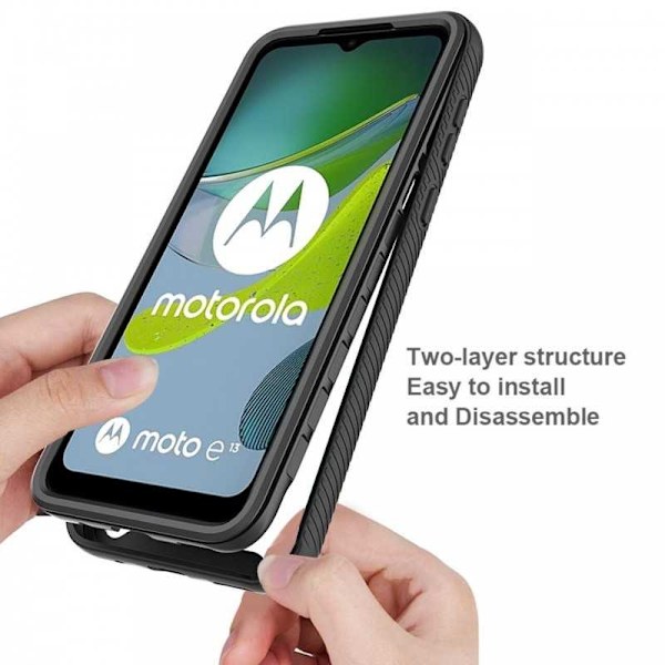 Motorola Moto E13 Heltäckande Premium 3D Skal ThreeSixty
