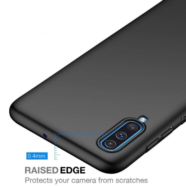 Samsung A70 Ultra-tynn gummibelagt Matt Black Cover Basic V2 Black