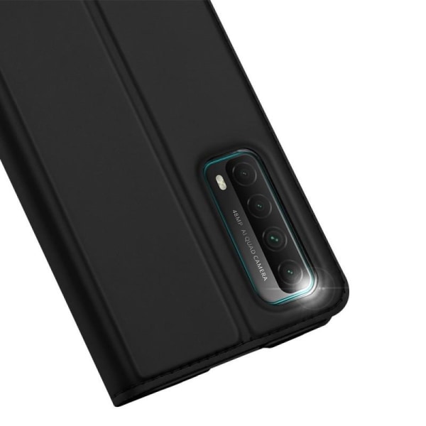 Huawei P Smart 2021 Flip Case Skin Pro med kortrum Black