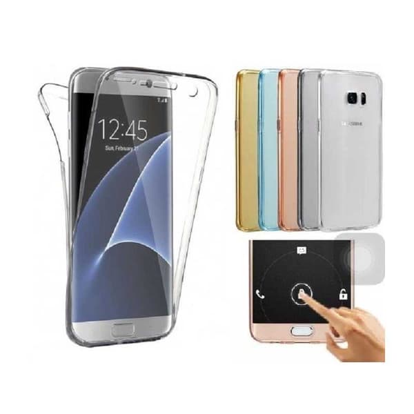 360° täysin peittävä silikonikotelo Samsung A5 2017 Transparent