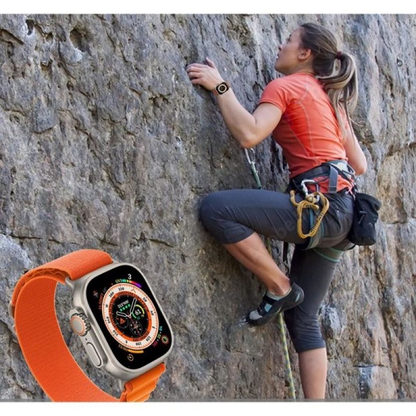 Slitesterkt armbånd i nylon for Apple Watch 38/40/41 mm Orange