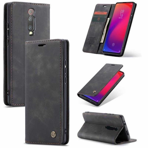 Xiaomi Mi 9t / 9t Pro Elegant Flip Case Caseme 3-Union Black