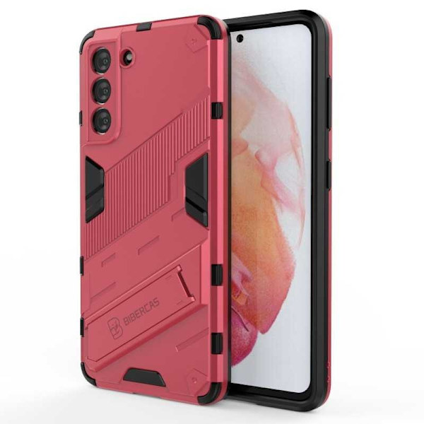 Samsung S21 Iskunkestävä kotelo jalustalla ThinArmor V2 Orange