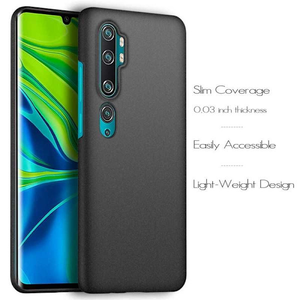 Xiaomi Mi Note 10 Lite Ultratunt Mattsvart Skal Basic V2 Svart