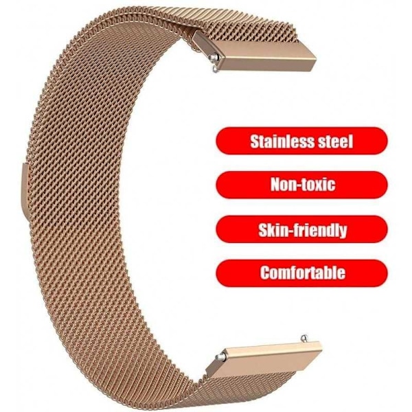 Garmin Venu 2S Armband Milanesisk Loop Rosenguld