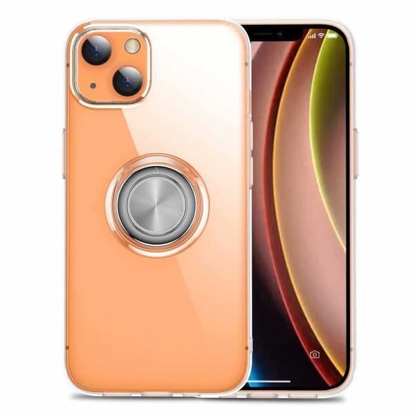 iPhone 14 Plus Stöttåligt Skal med Ringhållare Fresh Transparent