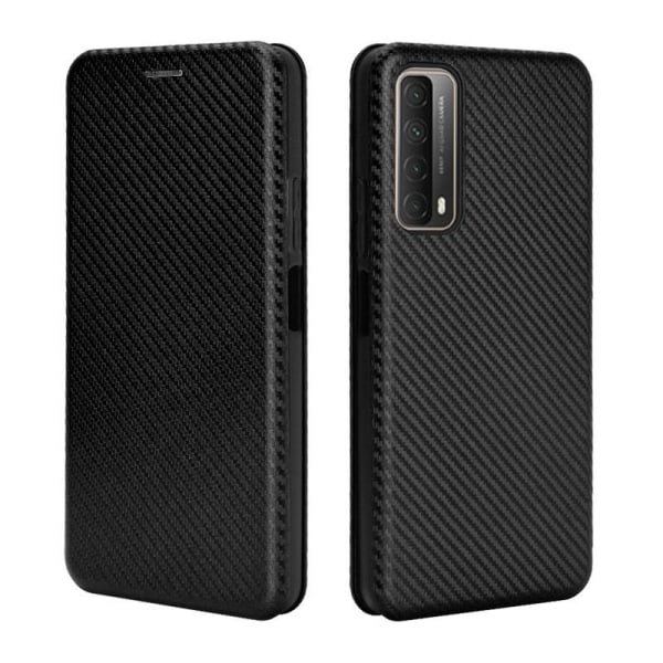 Huawei P Smart 2021 Flip Case Cardrum CarbonDreams Black