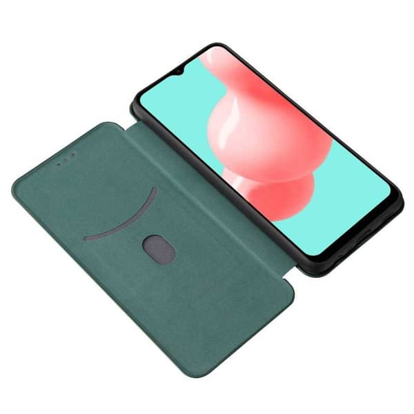 Samsung A32 5G Flipfodral Kortfack CarbonDreams Grön Grön