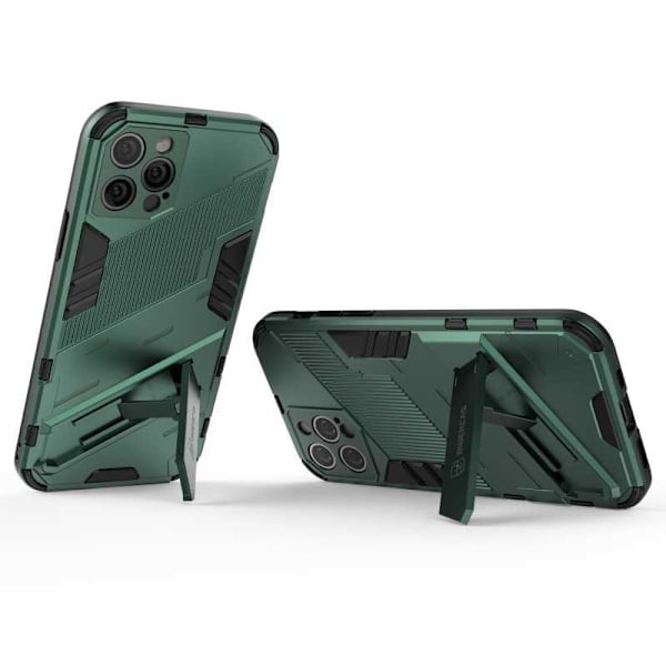 iPhone 12 Pron iskunkestävä kotelo jalustalla ThinArmor V2 Svart