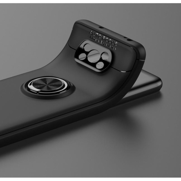 Xiaomi Poco X3 NFC käytännöllinen iskunkestävä kotelo sormusteli Black