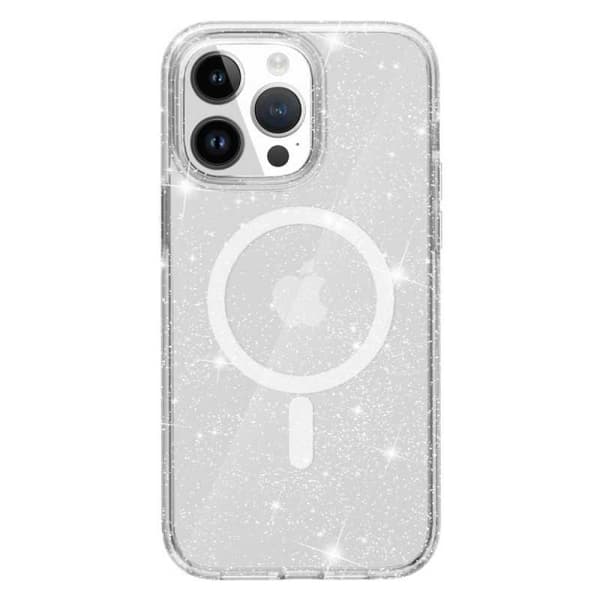 Kiiltävä MagSafe-kuori iPhone 15 Pro - Läpinäkyvä